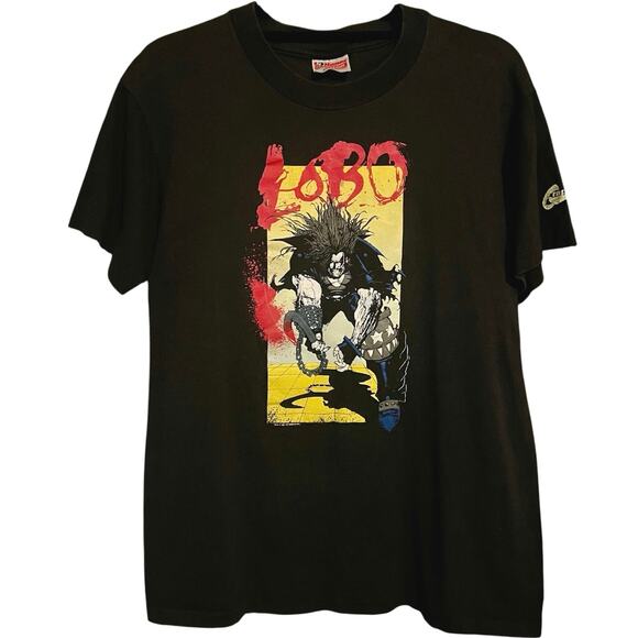 Vintage 90s Lobo DC Comics 1991 Graphitti Single Stitch Shirt Adult Medium
